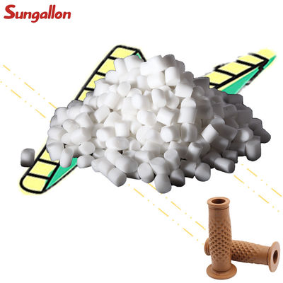 Opaque White Thermoplastic Elastomer Eco-Friendly TPE Elastomer Material 85A  ISO14001