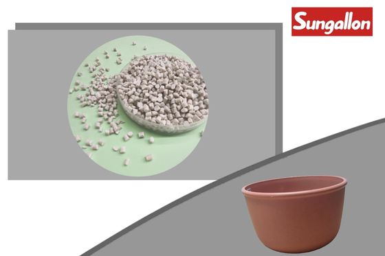 OEM Wood Powder Content Polypropylene Plastic Granules TPE Elastomer Material Comply with FDA 177.1520