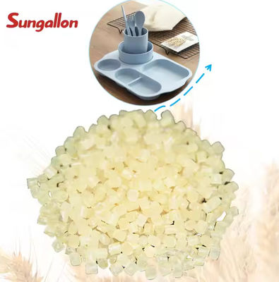 TPE Elastomer Material TPR Plastic Material Granules Good Touch Food Grade Safe For Smooth Plastic Plate Bowl