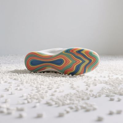 Độ cứng tùy chỉnh & Màu sắc TPE tái chế Granules cao độ kéo đàn hồi cho chân giày cho giày dép