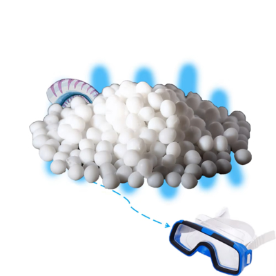 Sungallon Soft Anti Slip Swimming Glasses TPR Thermoplastic Elastomer Material for Waterproof Comfort Secure Mask Fit
