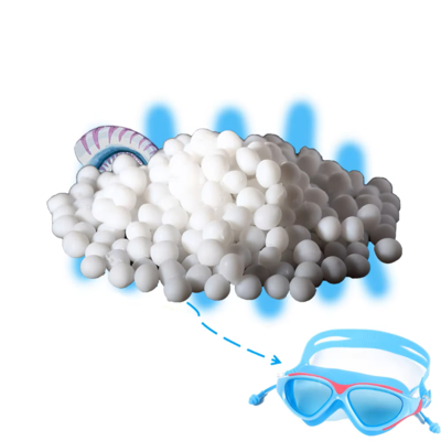 Sungallon Soft Anti Slip Swimming Glasses TPR Thermoplastic Elastomer Material for Waterproof Comfort Secure Mask Fit