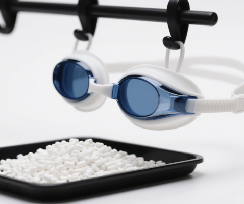 Sungallon Soft Anti Slip Swimming Glasses TPR Thermoplastic Elastomer Material for Waterproof Comfort Secure Mask Fit