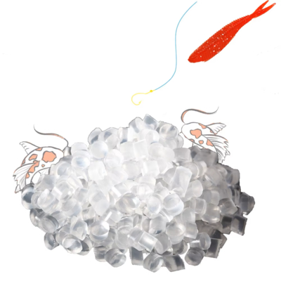 TPE Soft Rubber River Fishing Lures: Transparent TPE Granule-Made Ultra-Flex Bait for Lifelike Performance