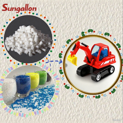 Direct Factory TPE Granules Toy Excavator Raw Material Skin-Friendly Durable Anti-Drop Toy Particles Bulk Sale