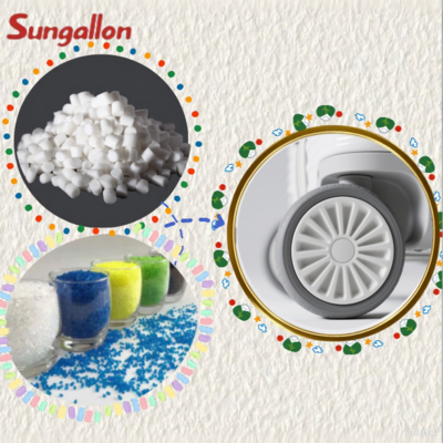 In-Stock TPE Particles for Suitcase Wheels Custom Hardness Flexible & Impact-Resistant Low Noise for Injection Molding