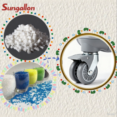 In-Stock TPE Particles for Suitcase Wheels Custom Hardness Flexible & Impact-Resistant Low Noise for Injection Molding