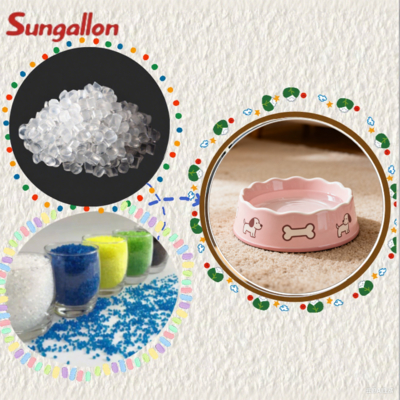 High Elasticity TPE Particles for Pet Water Bowls Easy Injection Molding with Slip-Proof Base