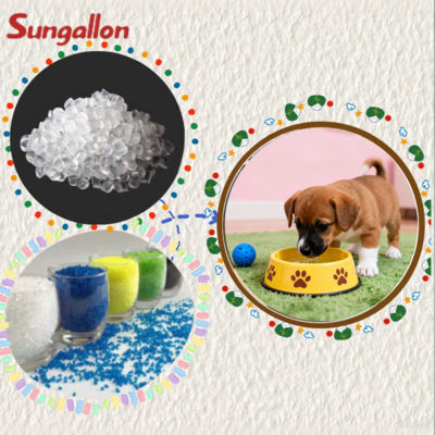 High Elasticity TPE Particles for Pet Water Bowls Easy Injection Molding with Slip-Proof Base