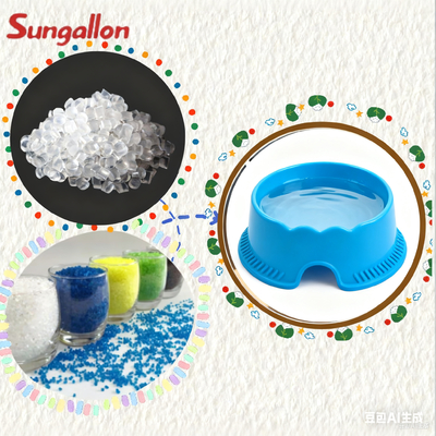 High Elasticity TPE Particles for Pet Water Bowls Easy Injection Molding with Slip-Proof Base