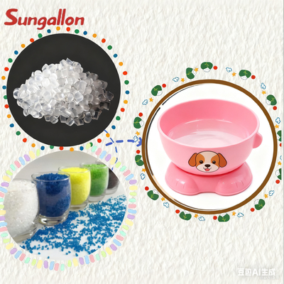 High Elasticity TPE Particles for Pet Water Bowls Easy Injection Molding with Slip-Proof Base