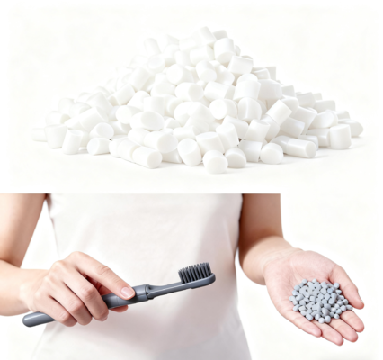 Sungallon High Elasticity, Skin-Friendly, Safe & Odor-Free for Adult/Kid Toothbrush Head Production TPE Granule