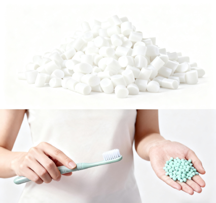 Sungallon High Elasticity, Skin-Friendly, Safe & Odor-Free for Adult/Kid Toothbrush Head Production TPE Granule
