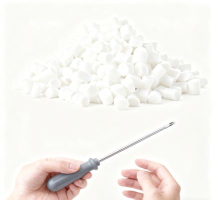 GP320 White Opaque TPE Granules for DIY Tool Screwdriver Handles and Daily Household Repair