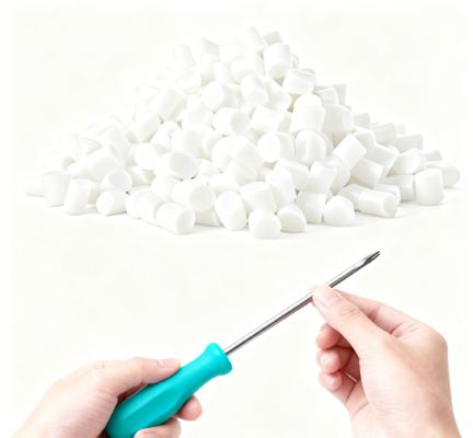 GP320 White Opaque TPE Granules for DIY Tool Screwdriver Handles and Daily Household Repair