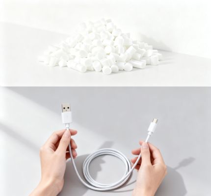 Sungallon Scratch-Proof Anti-Aging Non-Toxic for Home/Office USB Power Cable Sheaths TPE Granule