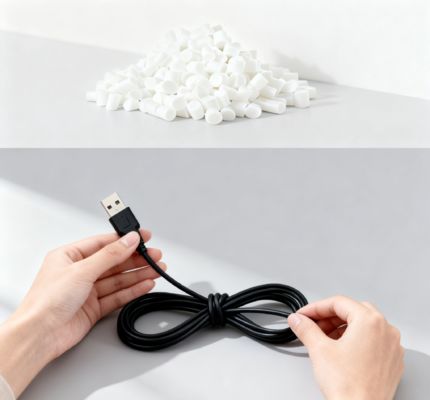 Sungallon Scratch-Proof Anti-Aging Non-Toxic for Home/Office USB Power Cable Sheaths TPE Granule