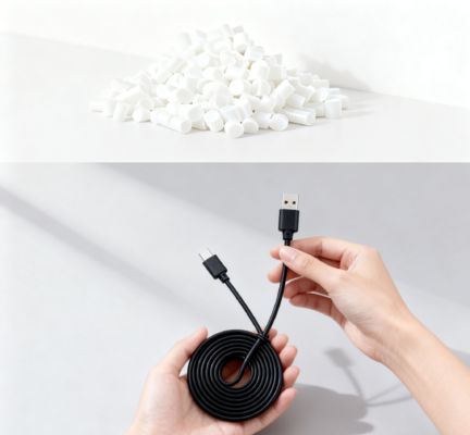 Sungallon Scratch-Proof Anti-Aging Non-Toxic for Home/Office USB Power Cable Sheaths TPE Granule