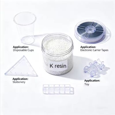 Durable Transparent K Resin Ruler - Styrene-Butadiene Copolymer, High Impact Resistance for School/Office Stationery