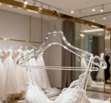 High Transparency Glossy Impact-Resistant for Home Wardrobes/Clothing Store Displays Transparent Hangers K-Resin