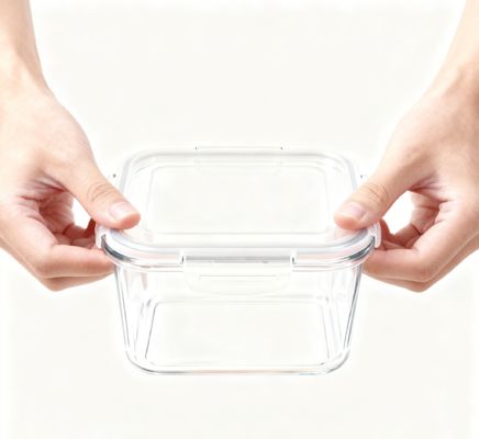 Food-Contact Safe Glossy Impact-Resistant for Family Breakfast Prep/Office Lunch Boxes Transparent Food Containers K-Resin