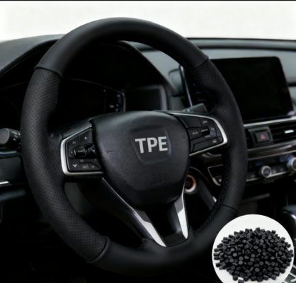 Eco-Friendly TPE Raw Material for Automotive Steering Wheel Cover - Durable, Recyclable & Non-Toxic | Car Interior Component Material Supplier