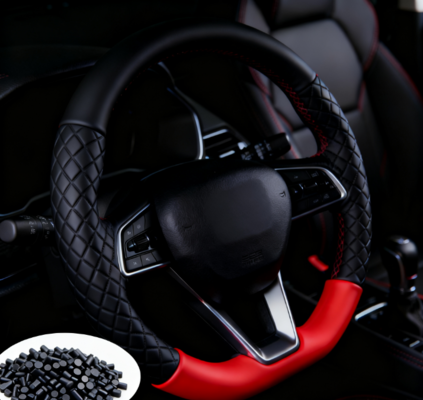 Eco-Friendly TPE Raw Material for Automotive Steering Wheel Cover - Durable, Recyclable & Non-Toxic | Car Interior Component Material Supplier