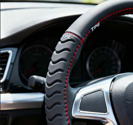 Eco-Friendly TPE Raw Material for Automotive Steering Wheel Cover - Durable, Recyclable & Non-Toxic | Car Interior Component Material Supplier