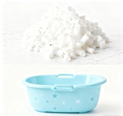 Hypoallergenic Comfortable Easy-Clean for Infant Daily Bathing Baby Bathtubs Recyclable TPE Granules
