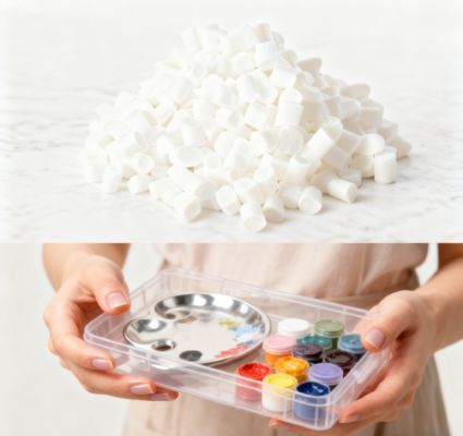 Leak-Proof Easy-Clean Soft-Touch for Daily Painting Pigment Box Manufacturing TPE Granule