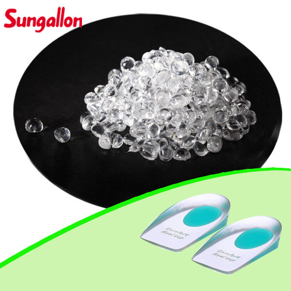 OEM Clear TPR Material TPE Elastomer Material Waterproof  Used for Soft Insoles Foot Care Products
