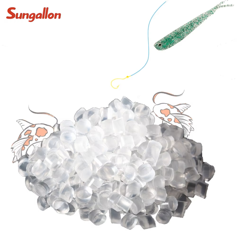 TPE Soft Rubber River Fishing Lures: Transparent TPE Granule-Made Ultra-Flex Bait for Lifelike Performance