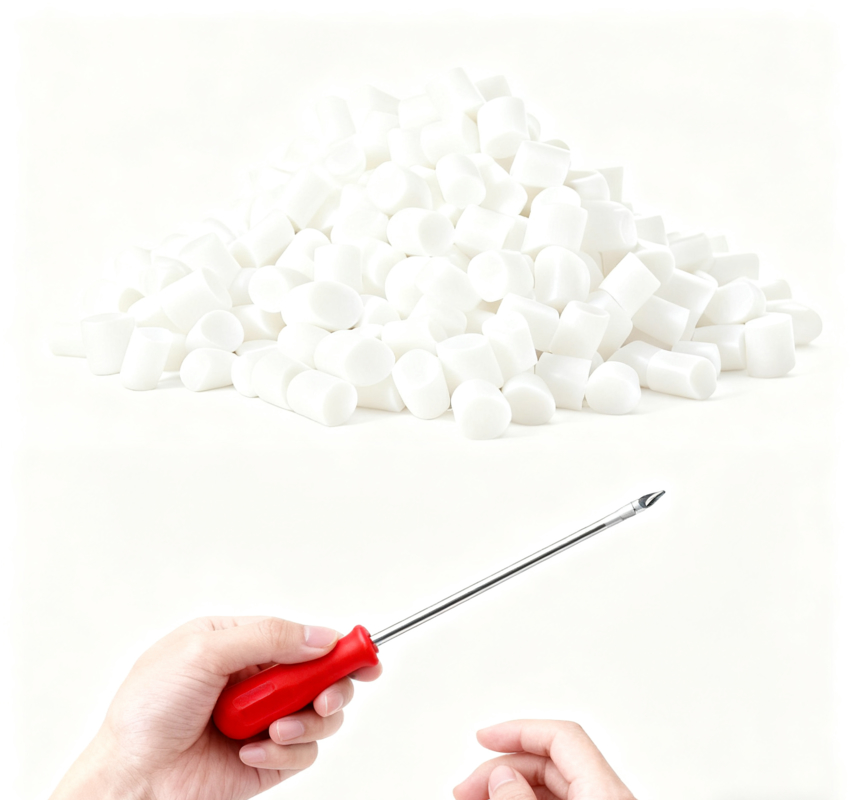 GP320 White Opaque TPE Granules for DIY Tool Screwdriver Handles and Daily Household Repair