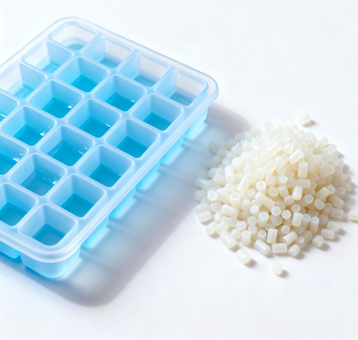 TPE Granules: Recyclable Soft Cube Ice Tray Made with Food-Grade TPE Rubber Granules