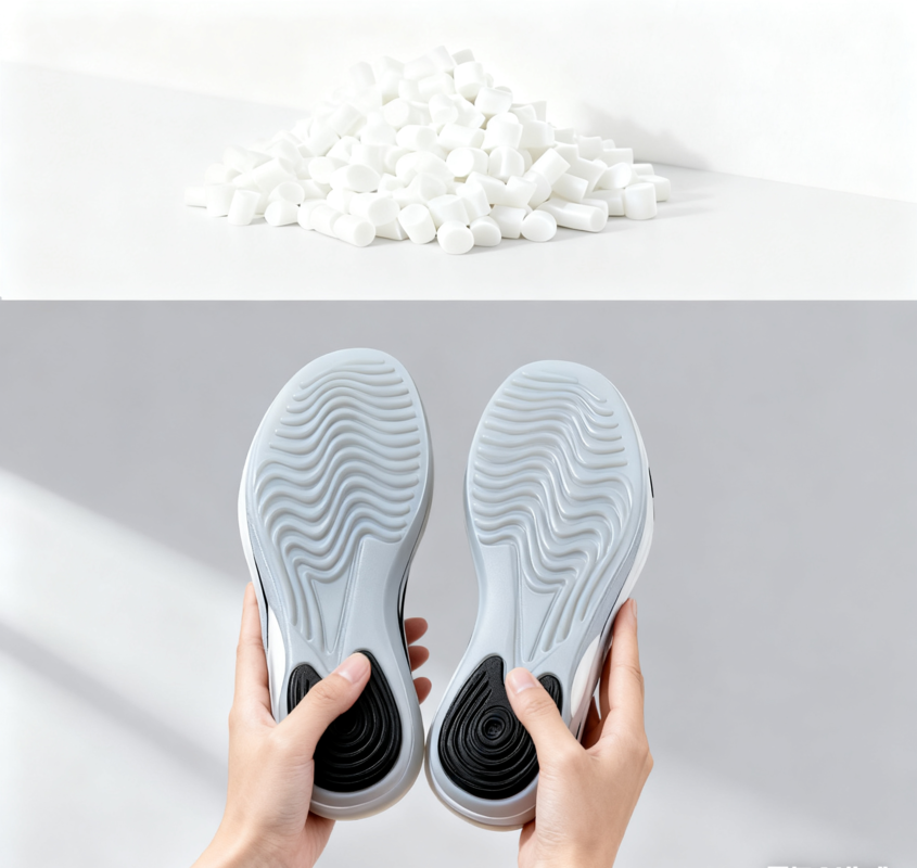 Sungallon Soft Wear-Resistant Odor-Free TPE Thermoplastic Elastomer Granules for Home Indoor Slippers/Casual Loafers Shoe Sole Molding