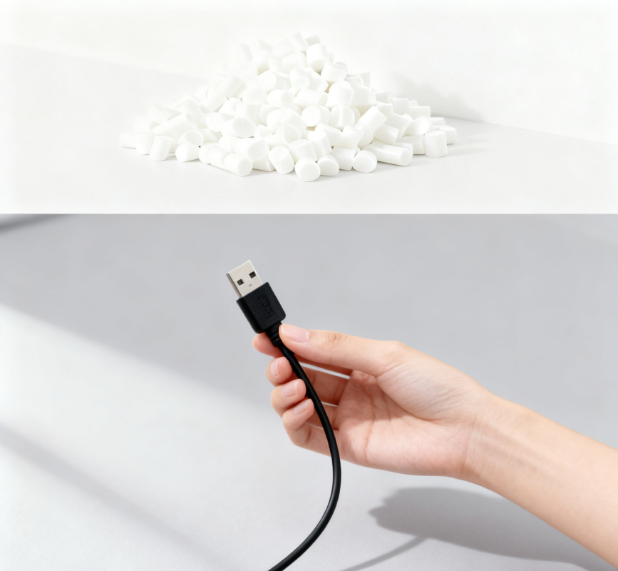 Sungallon Scratch-Proof Anti-Aging Non-Toxic for Home/Office USB Power Cable Sheaths TPE Granule