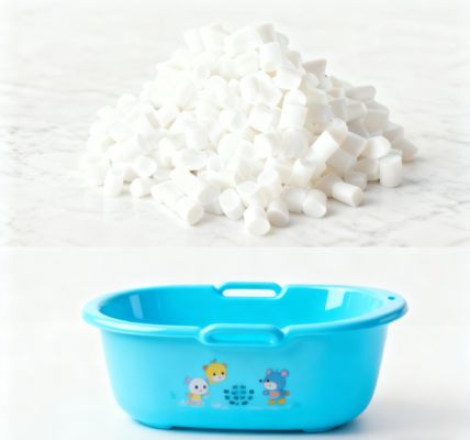 Hypoallergenic Comfortable Easy-Clean for Infant Daily Bathing Baby Bathtubs Recyclable TPE Granules